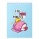 Notepad A6 60 sheets in the Meshu Ceal "Happy Time", matte lamination, selective UV-lace