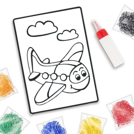 Picture with crystals "Airpill", 12 × 18 cm-1