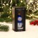 Christmas tree toy "Snowman in a hat" Hand painting, 8.4 cm, blue-white
