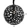Ceiling light "Scythian" black 1x40W, E27, 45x45x50 cm