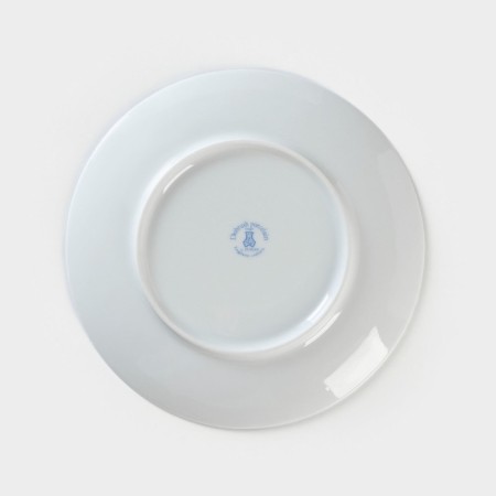 Porcelain plate "Winter Forest", d = 20 cm, blue color-3