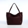 Women's bag with lightning, burgundy color