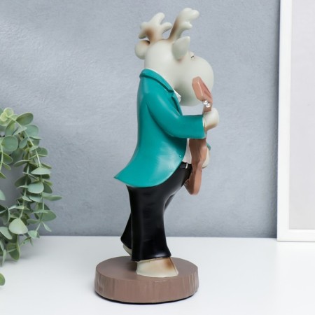 Polystone souvenir "Bremen musicians. Losik-guitarist" 30x14.5x16.5 cm-2