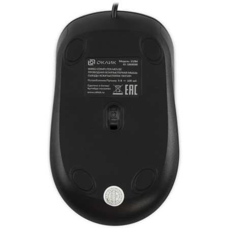 Mouse call 310m black/blue optical (2400DPI) USB for a laptop (3but)-1