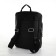 Backpack of artificial leather with lightning, external pocket, Medvedkovo, Black Color