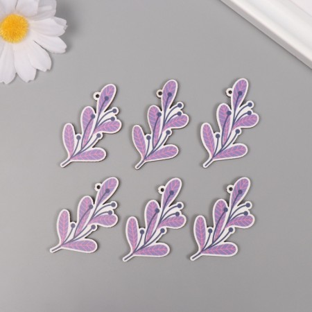 Decor for creativity tree "Vetochka" set 6 pcs 4.5x3x0.3 cm-2