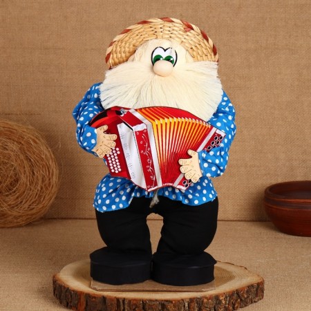 Amulet - brownie "Ivanovich with Bayan", h = 40 cm