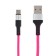 Cable Luazon, Type -C - USB, 2 A, 0.9 m, nylon braid, multi -colored