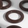 Curtains, d = 4/6.5 cm, 10 pcs, brown color
