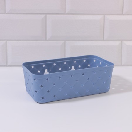 Organizer for storage, hinged, 1 section, with adhesive hooks, 21.5 × 11.5 × 7.5 cm, color mix-5
