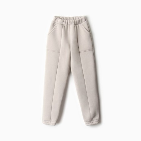 Children's costume with the basis (sweatshirt, pants) minku, gray color, height 140 cm-8