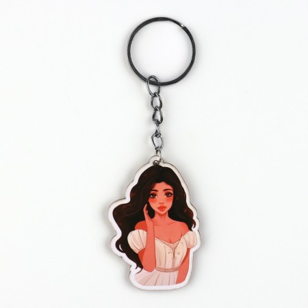 A keychain for keys with stickers in the set "Princess", 3.6 x 10.3 cm-1
