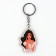 A keychain for keys with stickers in the set "Princess", 3.6 x 10.3 cm