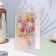Postcard "Bright Birthday!" Glitter, Congrev, Bouquet, 12.5x19.4 cm