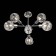 Ceiling EVOLUCE lamp. Sle155102-06. Gentore. 6x60 watts, E14, 65x65x35.5 cm, chromium color