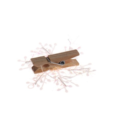Brongs for the decor "Snowflakes" are white, 6 pcs.-2