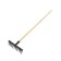 Straight rakes, a dotted tooth, 10 teeth, metal, wooden stalk
