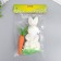 Decor "Rabbit in sprinkling with carrots and grass" set of 15 cm