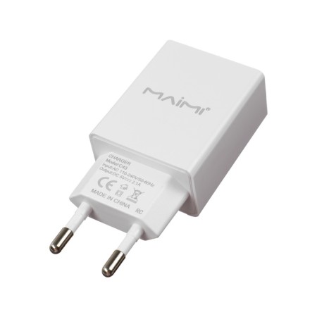 Network charger MAIMI C43, USB, 2.1 A, white-1