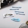 Invisible hair "Marlene" (set 10 pcs) 5 cm, blue