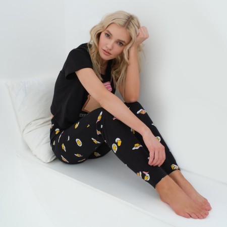 Female pajamas (T -shirt and trousers) KAFTAN EGG p. 44-46, black-8