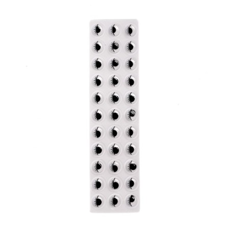 Glue -based eyes, set 33 pcs., Size 1 pcs: 1 cm