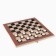 Labart backgammon, wooden board 34 x 34 cm, with a field for playing checkers