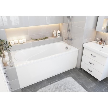 Acrylic bathtub Santek "Casablanca" M 150x70 cm, rectangular, white-2