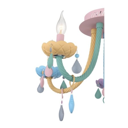 Ceiling Ceiling ST LUCE. SL1700.782.05. Fiata. 5x40 watts, E14, 58x58x45 cm, colorful color-8