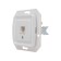 Telephone outlet kranz rj11 s/y fur. Bel KR-78-0222