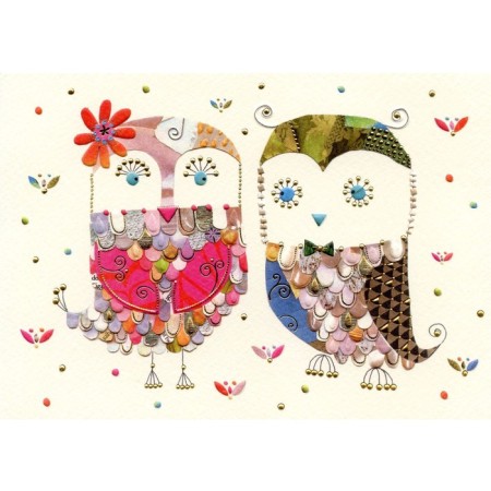 Turnowsky postcard "Two Owls", 16.7x11.8 cm