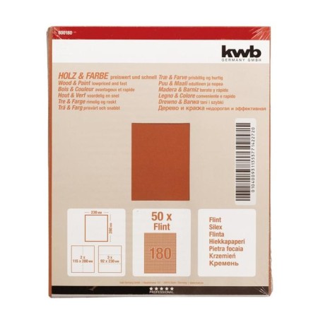 Folder paper KWB, K180, Paper, 230x280 mm, silicon carbide-1