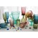 Glass glass Magistro "La-Channel", 350 ml, blue color