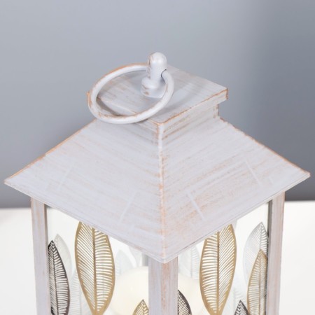 Three sheets nightlight LED from batteries 3HAAA Gray with a golden patina 14x14x29.5 cm Risalux-4