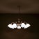 Suspended chandelier Citilux "Latur" CL413270, 46x33 cm, 7x75W, E27, white color