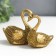 Souvenir Polystone "2 Swan" for bronze mix 6x4x9cm