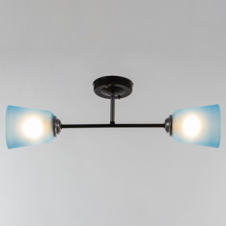 Luer "Ray" (cylinder) 2x15W E27 Model: BR 00247 Black/Blue-1