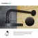 Holder for the upper shower IDDIS 001bb35i61, 350x21x97 mm, black