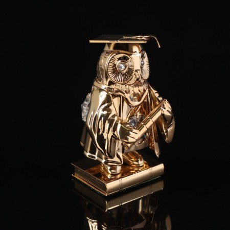 Souvenir "Owl Master", 4 × 4 × 7.5 cm, with crystals