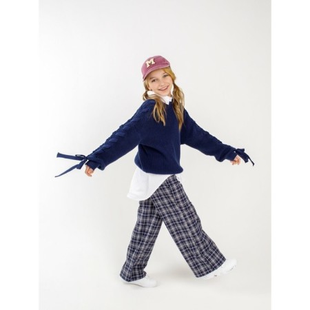 Свитер для девочки Amarobaby Knit Wear, рост 134 см, цвет синий-19