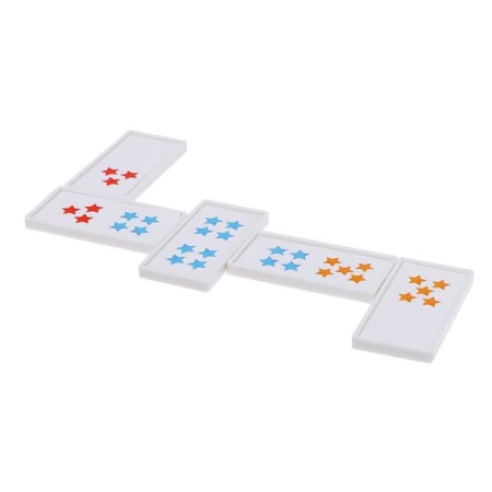 Domino bilateral "road signs", plastic, 28 details-5