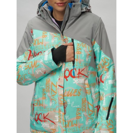 Ski suit, size 42, turquoise color-2
