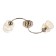 Fox chandelier 2he27 40W gold 46x20x27 cm