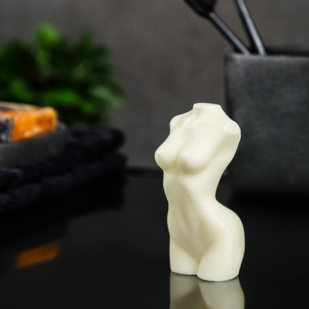 Figure soap "Women's body No. 1" White, 80g-2