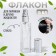 Perfume bottle "Transparent pattern", with a spray, 15 ml, silver color