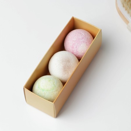 Gift set of cosmetics "Strength of Three", bathtub bombs 3 x 40 g, Beauty Fox-5