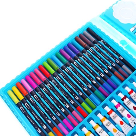 Set for drawing animals blue-5