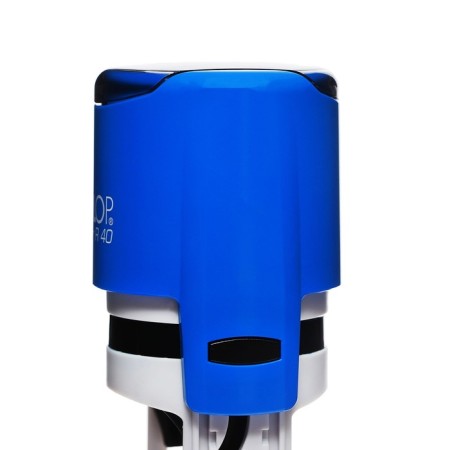 Equipment for round printing automatic Colop Printer R40, diameter 41.5 mm, with a lid, blue body-4
