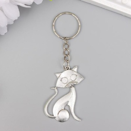 Breek Metal "cat" silver 4.3x3 cm