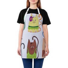 Apron kitchen with a photo print 